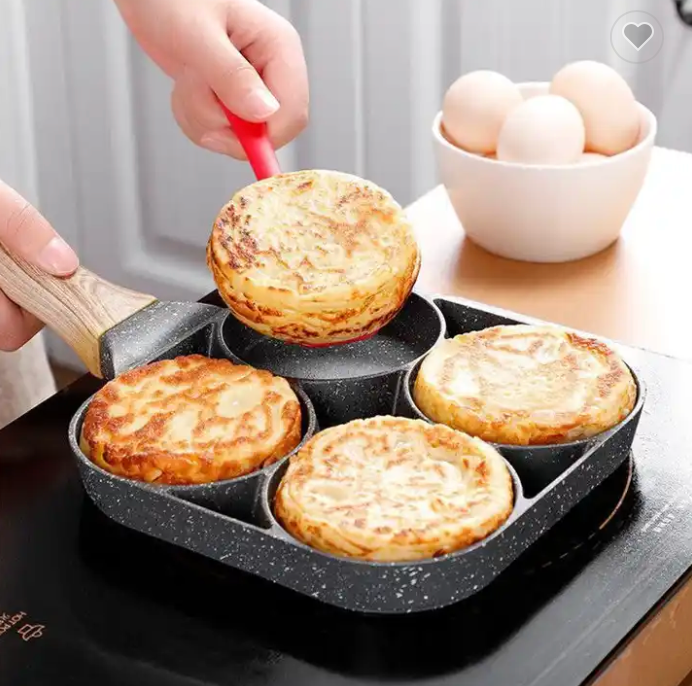 SARTÉN PARA HUEVOS DE CUATRO TAZAS